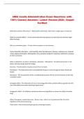 QMA Insulin Administration Exam Questions with &NewLine;100&percnt; Correct Answers &vert; Latest Version 2026 &vert; Expert &NewLine;Verified