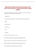 QMA Insulin Administration Exam Questions with &NewLine;100&percnt; Correct Answers &vert; Latest Version 2026 &vert; Expert &NewLine;Verified