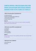 COMPTIA PENTEST&plus; PRACTICE EXAM LATEST 2026 &NewLine;UPDATE 100 QUESTIONS AND DETAILED VERIFIED &NewLine;ANSWERS FROM ACTUAL EXAMS TEST GRADE A&plus;  