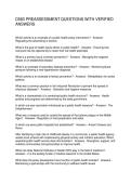 D583 PREASSESSMENT QUESTIONS WITH VERIFIED ANSWERS&NewLine;