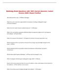 Radiology Exam Questions with 100&percnt; Correct Answers &vert; &NewLine;Latest Version 2026 &vert; Expert Verified 