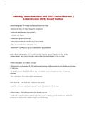 Radiology Exam Questions with 100&percnt; Correct Answers &vert; &NewLine;Latest Version 2026 &vert; Expert Verified 