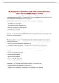 Radiology Exam Questions with 100&percnt; Correct Answers &vert; &NewLine;Latest Version 2026 &vert; Expert Verified 