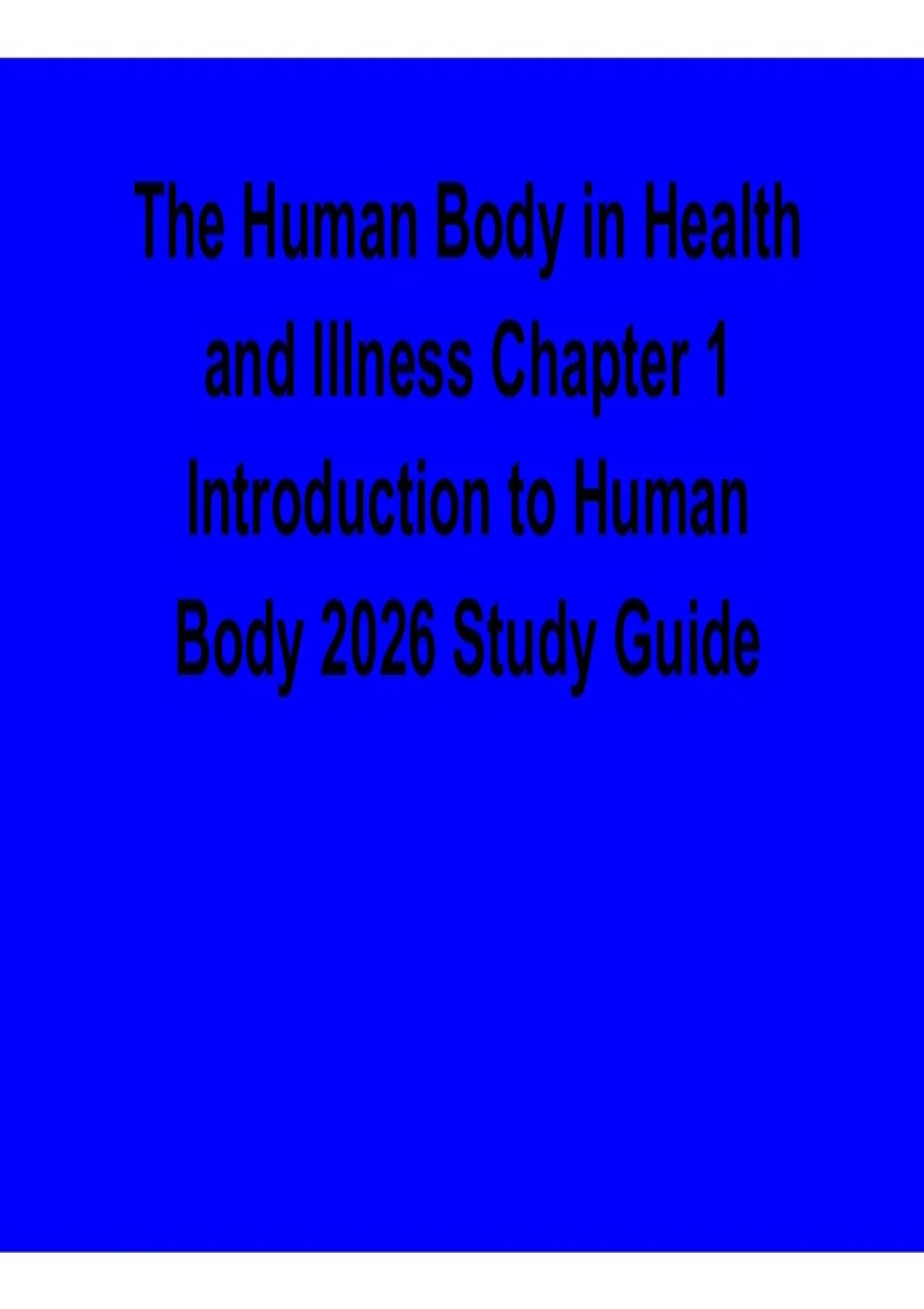 The Human Body in Health and Illness Chapter 1 Introduction to Human ...
