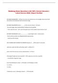 Radiology Exam Questions with 100&percnt; Correct Answers &vert; &NewLine;Latest Version 2026 &vert; Expert Verified 