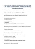 SERVSAFE FOOD HANDLERS CERTIFICATION PRACTICE&vert;QUESTIONS AND VERIFIED ANSWERS &vert;NEWEST 2025&sol;2026 UPDATE&vert;PASS GUARANTEED&vert;GRADED A&plus;