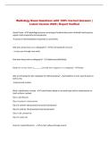 Radiology Exam Questions with 100&percnt; Correct Answers &vert; &NewLine;Latest Version 2026 &vert; Expert Verified 