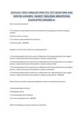 SERVSAFE FOOD HANDLERS PRACTICE TEST&vert;QUESTIONS AND VERIFIED ANSWERS &vert;NEWEST 2025&sol;2026 UPDATE&vert;PASS GUARANTEED&vert;GRADED A&plus;