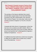 Utah Property & Casualty Insurance Producer Exam &NewLine;ACTUAL VERIFIED EXAM COMPLETE QUESTIONS &NewLine;AND CORRECT ANSWERS LATEST UPDATE THIS &NewLine;YEAR&period;pdf&vert;&vert;NEWEST EXAM&excl;&excl;&excl;