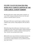 KYLE EPIC CLN 251 252 EXAM 2026 FINAL &NewLine;REVIEW PACK COMPLETE QUESTION SET AND &NewLine;CORE CLINICAL CONCEPT SUMMARY