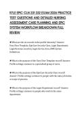 KYLE EPIC CLN 251 252 EXAM 2026 PRACTICE &NewLine;TEST QUESTIONS AND DETAILED NURSING &NewLine;ASSESSMENT CARE PLANNING AND EPIC &NewLine;SYSTEM WORKFLOW BREAKDOWN FULL &NewLine;REVIEW 