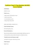 CorePower Yoga C1 Class-Questions with 100&percnt;&NewLine;Correct Solutions