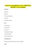 CorePower Yoga 200 Hour Test C1 SEQUENCE-&NewLine;with 100&percnt; Correct Solutions