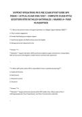 Support operationS pH ii pre exam Study Guide Spo&NewLine;pHaSe 1 actual exam 2026&sol;2027 &ndash; complete exam-Style&NewLine;QueStionS witH detailed rationaleS &vert; Graded a&plus; paSS&NewLine;Guaranteed