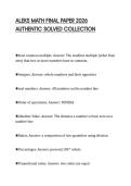 ALEKS MATH FINAL PAPER 2026&NewLine;AUTHENTIC SOLVED COLLECTION&NewLine;