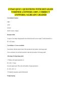 CS7643 QUIZ 1 QUESTIONS WITH DETAILED&NewLine;VERIFIED ANSWERS &lpar;100&percnt; CORRECT&NewLine;ANSWERS&rpar; &sol;ALREADY GRADED