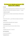 ICA Exam review Questions and Answers &vert; 2026&NewLine;Updated &vert; 100&percnt; CORRECT