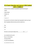 ICA Exam 6 Questions and Answers &vert; 2026 Updated&NewLine;&vert; 100&percnt; CORRECT