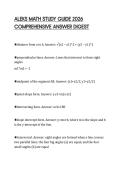 ALEKS MATH STUDY GUIDE 2026&NewLine;COMPREHENSIVE ANSWER DIGEST