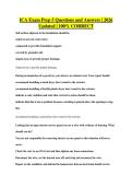 ICA Exam Prep 5 Questions and Answers &vert; 2026&NewLine;Updated &vert; 100&percnt; CORRECT