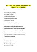 ICA School Test Questions and Answers &vert; 2026&NewLine;Updated &vert; 100&percnt; CORRECT