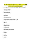 ICA Exam Practice Questions and Answers &vert; 2026&NewLine;UPDATED &vert; 100&percnt; CORRECT