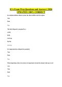 ICA Exam Prep Questions and Answers &vert; 2026&NewLine;UPDATED &vert; 100&percnt; CORRECT