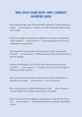 WGU D545 EXAM WITH 100&percnt; CORRECT &NewLine;ANSWERS 2026