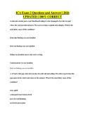 ICA Exam 2 Questions and Answers &vert; 2026&NewLine;UPDATED &vert; 100&percnt; CORRECT