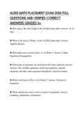 ALEKS MATH PLACEMENT EXAM 2026 FULL&NewLine;QUESTIONS AND VERIFIED CORRECT&NewLine;ANSWERS GRADED A&plus;&NewLine;