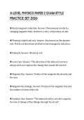 A-LEVEL PHYSICS PAPER 2 EXAM-STYLE&NewLine;PRACTICE SET 2026