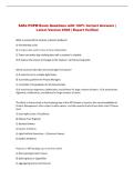 SAFe POPM Exam Questions with 100&percnt; Correct Answers &vert; &NewLine;Latest Version 2026 &vert; Expert Verified