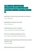 ALL CIDESCO CERTIFICATION&NewLine;EVALUATION 2026 QUESTIONS AND&NewLine;SOLUTIONS VERIFIED ANSWERS GRADED&NewLine;A&plus;