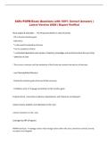 SAFe POPM Exam Questions with 100&percnt; Correct Answers &vert; &NewLine;Latest Version 2026 &vert; Expert Verified