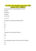 ICA Exam 3 Prep Questions and Answers &vert; 2026&NewLine;Updated &vert; 100&percnt; CORRECT