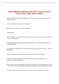 SAFe POPM Exam Questions with 100&percnt; Correct Answers &vert; &NewLine;Latest Version 2026 &vert; Expert Verified