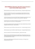 SAFe POPM Exam Questions with 100&percnt; Correct Answers &vert; &NewLine;Latest Version 2026 &vert; Expert Verified