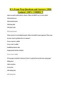 ICA Exam Prep Questions and Answers &vert; 2026&NewLine;Updated &vert; 100&percnt; CORRECT