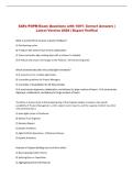 SAFe POPM Exam Questions with 100&percnt; Correct Answers &vert; &NewLine;Latest Version 2026 &vert; Expert Verified