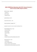 SAFe POPM Exam Questions with 100&percnt; Correct Answers &vert; &NewLine;Latest Version 2026 &vert; Expert Verified