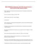 SAFe POPM Exam Questions with 100&percnt; Correct Answers &vert; &NewLine;Latest Version 2026 &vert; Expert Verified