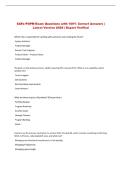 SAFe POPM Exam Questions with 100&percnt; Correct Answers &vert; &NewLine;Latest Version 2026 &vert; Expert Verified