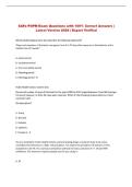 SAFe POPM Exam Questions with 100&percnt; Correct Answers &vert; &NewLine;Latest Version 2026 &vert; Expert Verified