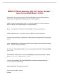 SAFe POPM Exam Questions with 100&percnt; Correct Answers &vert; &NewLine;Latest Version 2026 &vert; Expert Verified