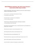 SAFe POPM Exam Questions with 100&percnt; Correct Answers &vert; &NewLine;Latest Version 2026 &vert; Expert Verified