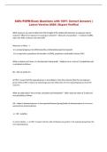SAFe POPM Exam Questions with 100&percnt; Correct Answers &vert; &NewLine;Latest Version 2026 &vert; Expert Verified