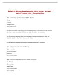 SAFe POPM Exam Questions with 100&percnt; Correct Answers &vert; &NewLine;Latest Version 2026 &vert; Expert Verified