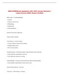 SAFe POPM Exam Questions with 100&percnt; Correct Answers &vert; &NewLine;Latest Version 2026 &vert; Expert Verified