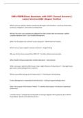 SAFe POPM Exam Questions with 100&percnt; Correct Answers &vert; &NewLine;Latest Version 2026 &vert; Expert Verified