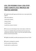 LEGL 2700 ROESSING EXAM 4 2026 STUDY &NewLine;GUIDE COMPLETE LEGAL PRINCIPLES AND &NewLine;PRACTICE QUESTIONS